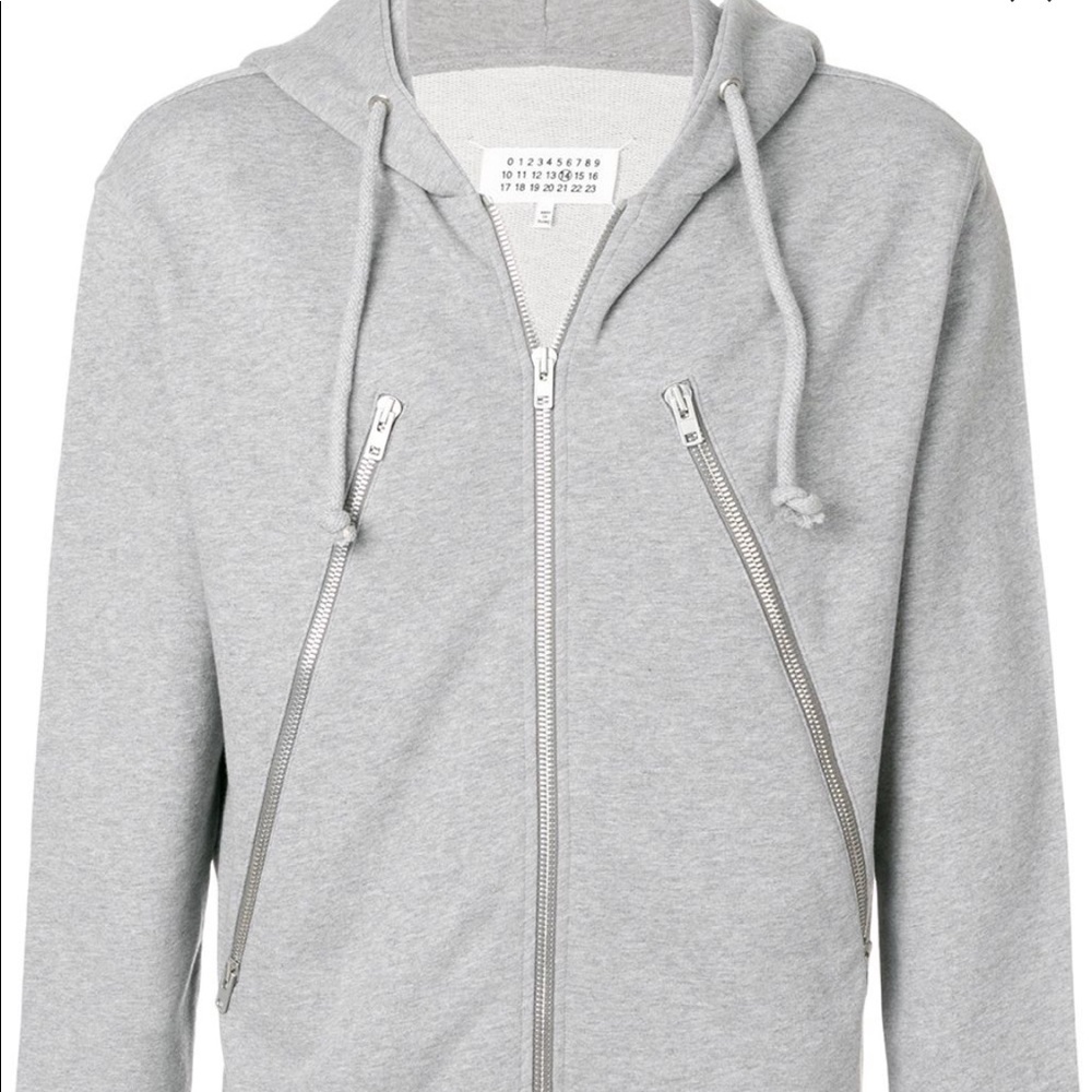 Maison Margiela Mens Five-Zip Hoodie - BRAND NEW